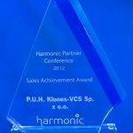 Harmonic Sales Achievement Award 2012