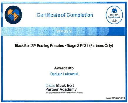 Black Belt SP Routing Presales Stage 2 FY21
