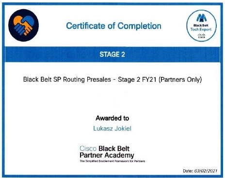 Black Belt SP Routing Presales Stage 2 FY21